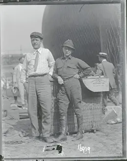 Louis Prints: Balloonists Posing at Race