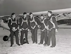 Ted Williams Prints: Ballplayers in Flight Uniforms