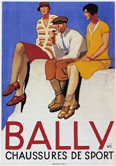 Stylish Prints: Bally Sports Shoes, 1928. From a private collection