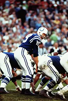 Baltimore Colts Quarterback Johnny Unitas During Game