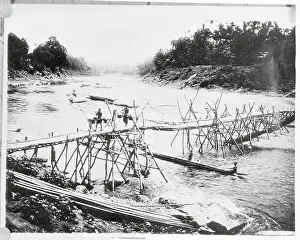 Rustic Prints: Bamboo Bridge in Indochina