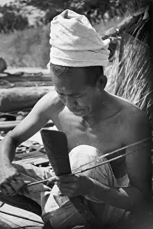South East Asia Prints: Bamboo Splitting