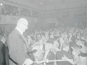 Band Leader Directing Band for Ballroom Dance
