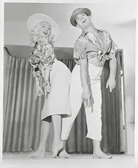 Band Leader Ray Anthony and Mamie Van Doren Dancing