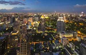 Images Dated 23rd December 2012: Bangkok city night view, Thailand