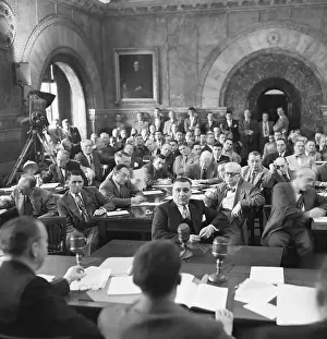 Investigating Prints: Banker Testifying Before Senate Committe