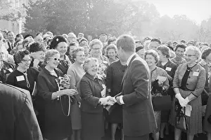 Popular Prints: Bankers Welcomed by JFK
