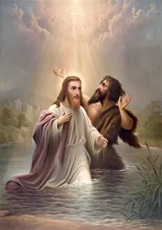 Keith Lance Illustrations Collection: Baptism of Jesus Christ