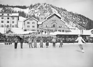 Skating Prints: Barbara Ann Scott, Ice Skating