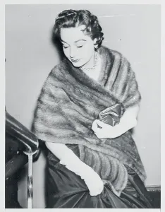Mink Prints: Barbara Cook Leaving a Police Station
