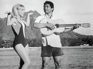 Barbara Eden and Don Ho in I Dream of Jeannie
