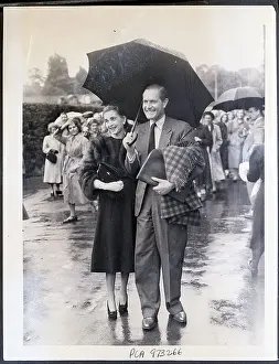 Wimbledon Prints: Barbara Hutton with Baron Von Cramm