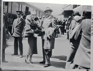 Count Prints: Barbara Hutton with Husband Count Reventlow