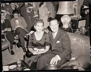 Versailles Prints: Barbara Hutton Seated with Baron Von Cramm