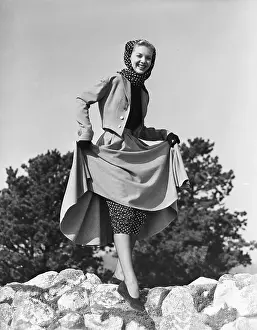 Leggings Prints: Barbara Lawrence In Polka Dotted Silk