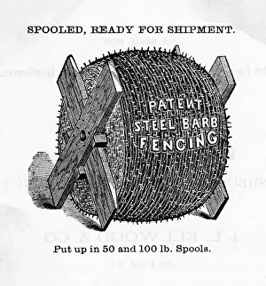Spool Prints: Barbed Wire Spool For Sale