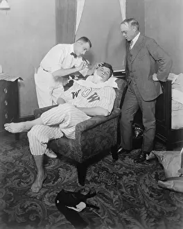 Curiosity Prints: Barber Shaving Babe Ruth