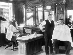 Barbershop Prints: Barbers and Clients