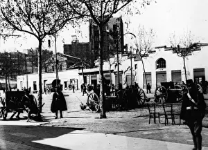Square Black Prints: Barcelona Revolt