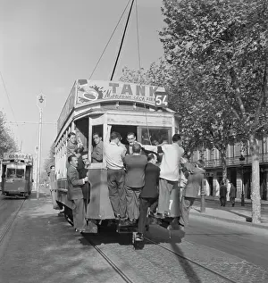 Huty25363 Prints: Barcelona Street Car