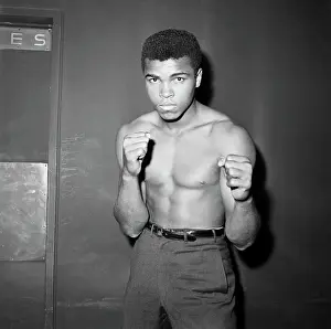 Belt Prints: Barechested Cassius Clay Ready to Box