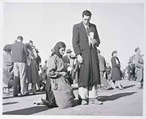 Barefoot Pilgrim at the Shrine of Fatima, Portugal