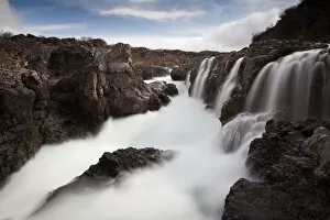 Barnafoss waterfall, Husafell, Iceland, Europe