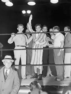 Barney Ross Raising His Arm