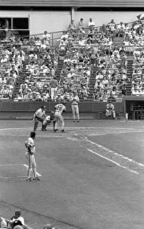 Prints of American baseball player Barry Bonds (#25), of the San Francisco Giants, prepares to swing at a pitch during a game (against the New York Mets) at Shea Stadium, in Queens Corona neighborhood MLB Legends Art Prints: Top 10 Greatest Baseball Players of All Time: Barry Bonds At Bat, Shea Stadium