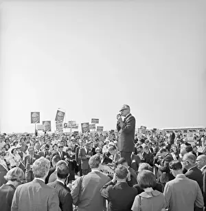 Barry Goldwater Speaking to Crowd