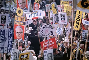 Barry Goldwater Supporters with Posters