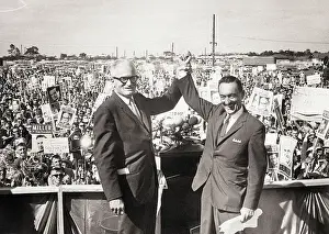 Goldwater Prints: Barry Goldwater and William Miller at Rally