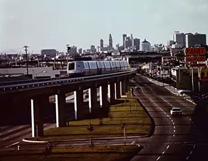 BART Train in Oakland
