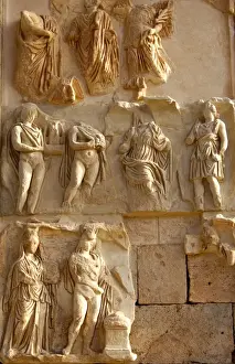 Relief Prints: Bas relief at the Arch of Septimus Severus Leptis Magna Libya