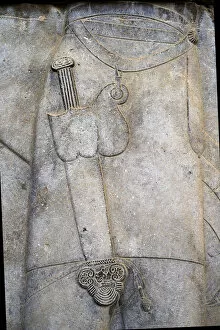 Images Dated 10th May 2012: Bas-relief of a decorated scabbard, Persepolis