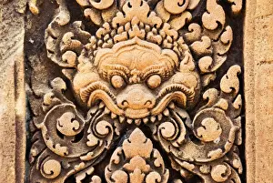 Intricacy Prints: Bas relief of a Kala, Banteay Srei