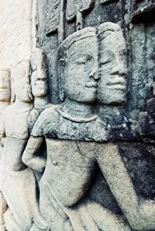 Images Dated 22nd February 2007: Bas relief sculpture at Angkor, Cambodia