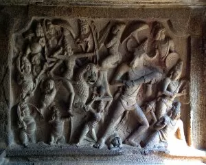 Images Dated 20th December 2014: Bas relief of Varaha Cave Temple