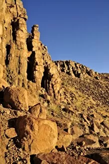 Basalt towers in the Mik mountains, Damaraland, Namibia, Africa