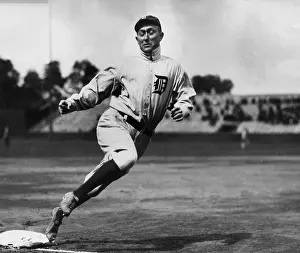 Ty Cobb Baseball Prints: Third Base
