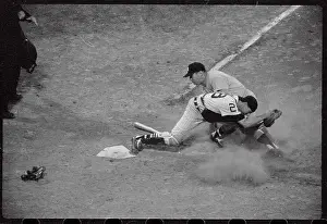 Baseball Action En Route to Home Base