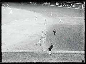 Baseball Action During Yanks Washington Game