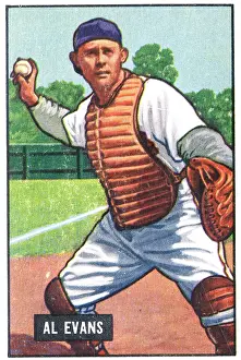 Arc0015362 Prints: Baseball Card Of Al Evans