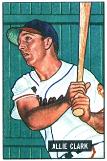 Arc0015362 Prints: Baseball Card Of Allie Clark
