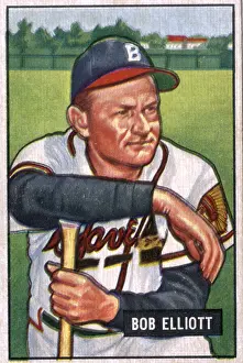 Baseball Card Of Bob Elliott