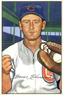 Arc0013923 Prints: Baseball Card Of Bruce Edwards