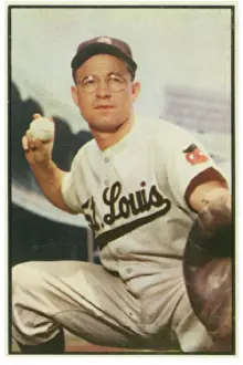 Baseball Card Of Clint Courtney