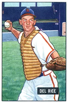 Arc0015362 Prints: Baseball Card Of Del Rice