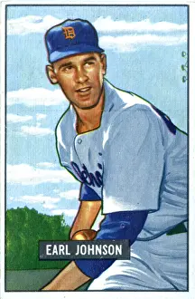 Arc0015362 Prints: Baseball Card Of Earl Johnson