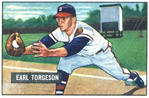 Arc0015362 Prints: Baseball Card Of Earl Torgeson